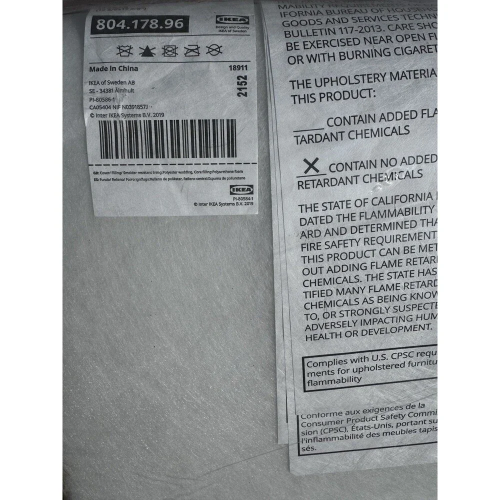 Set Of 2 IKEA Duvholmen Pillow Seat Cushion 50 cm X 50 cm Discontinued